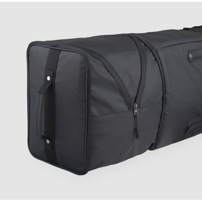 K&B Ski Bag Double Adjustable w/ Wheels Blk