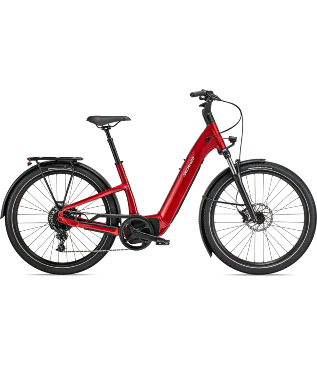 Specialized E-Bike Como 4.0 Red Tint / Silver Reflective Small