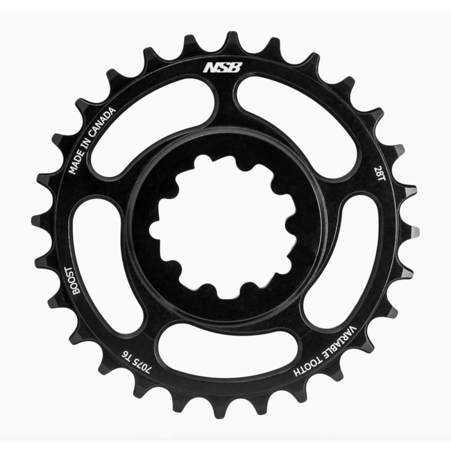 NSB Chainring Sram GXP Boost 3mm Black