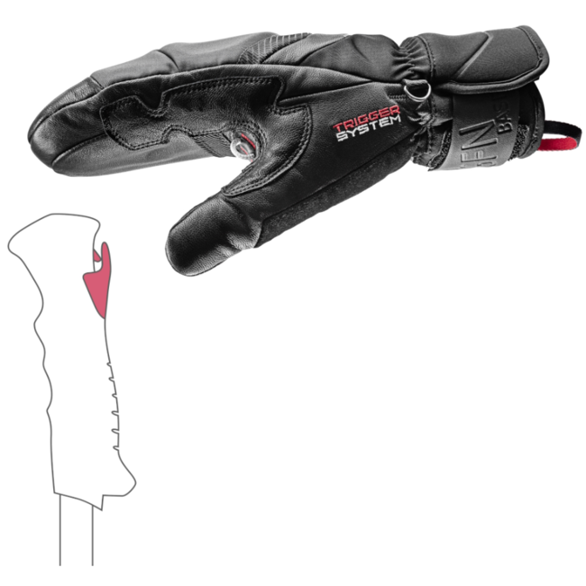 Leki Mitt Griffin Base 3D