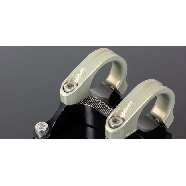 Renthal Stem Integra 3  Clamp 35mm L: 45mm Direct Mount 0° Black/Gold