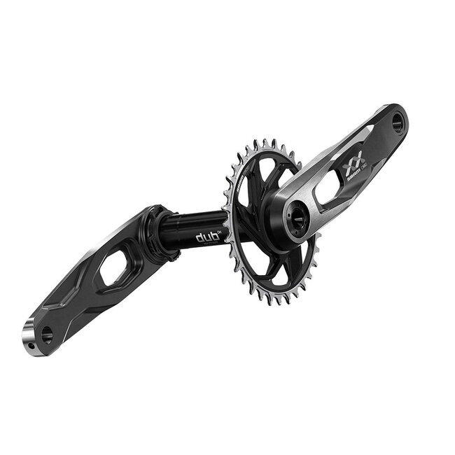 Sram Crank XX Downhill  CL56.5 Speed: 7 Spindle: 28.99mm Direct Mount SRAM 8 Bolt 34tooth DUB 160mm