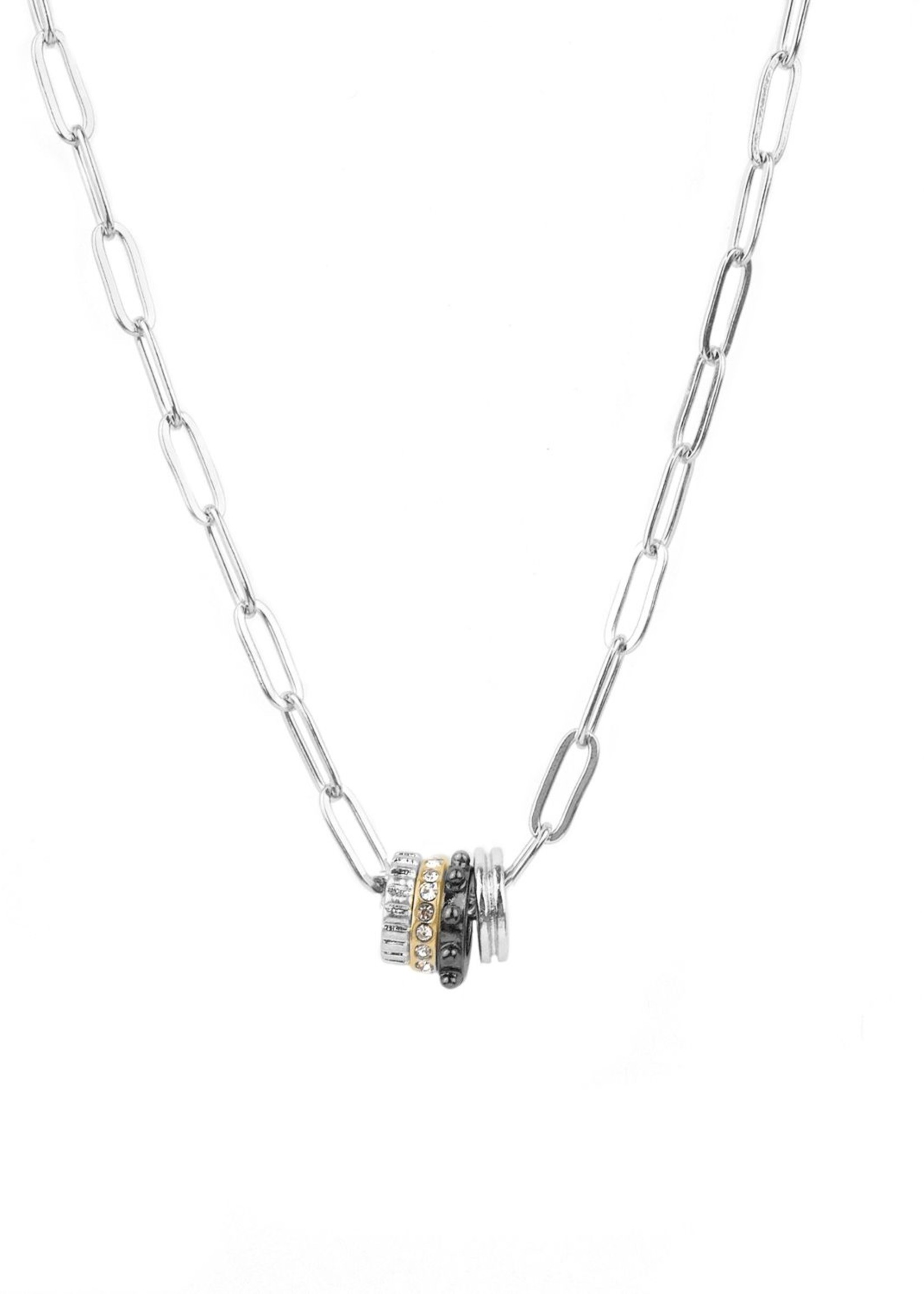 Marilyn Schiff Multi ring necklace