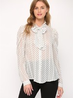 fate Polka dot with bow tie neck