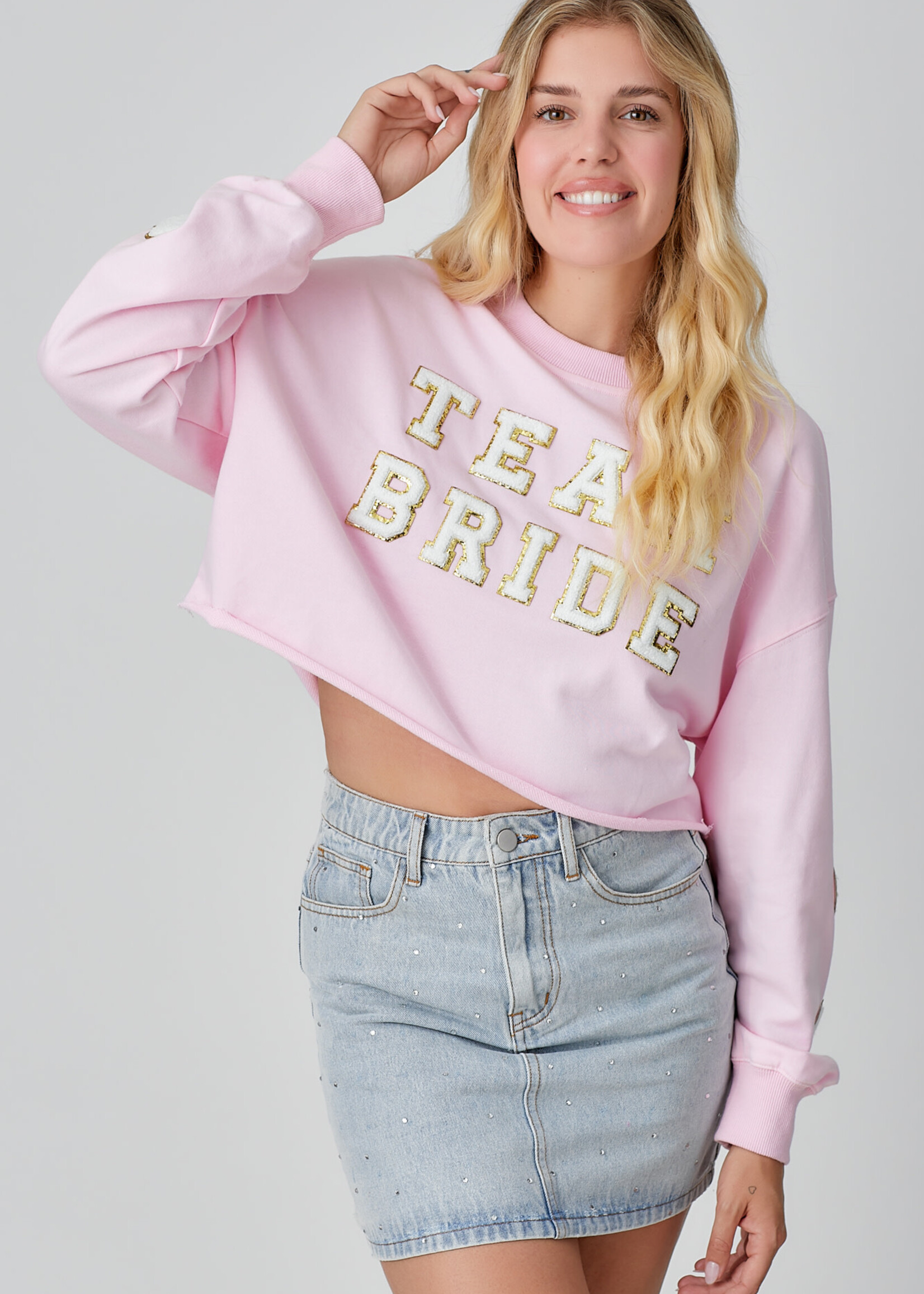 BaeVely Team Bride short sweatshirt