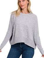 Zenana Brushed Dolman sleeve sweater