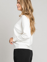 Allie Rose Textured dolman sleeve pullover sweater