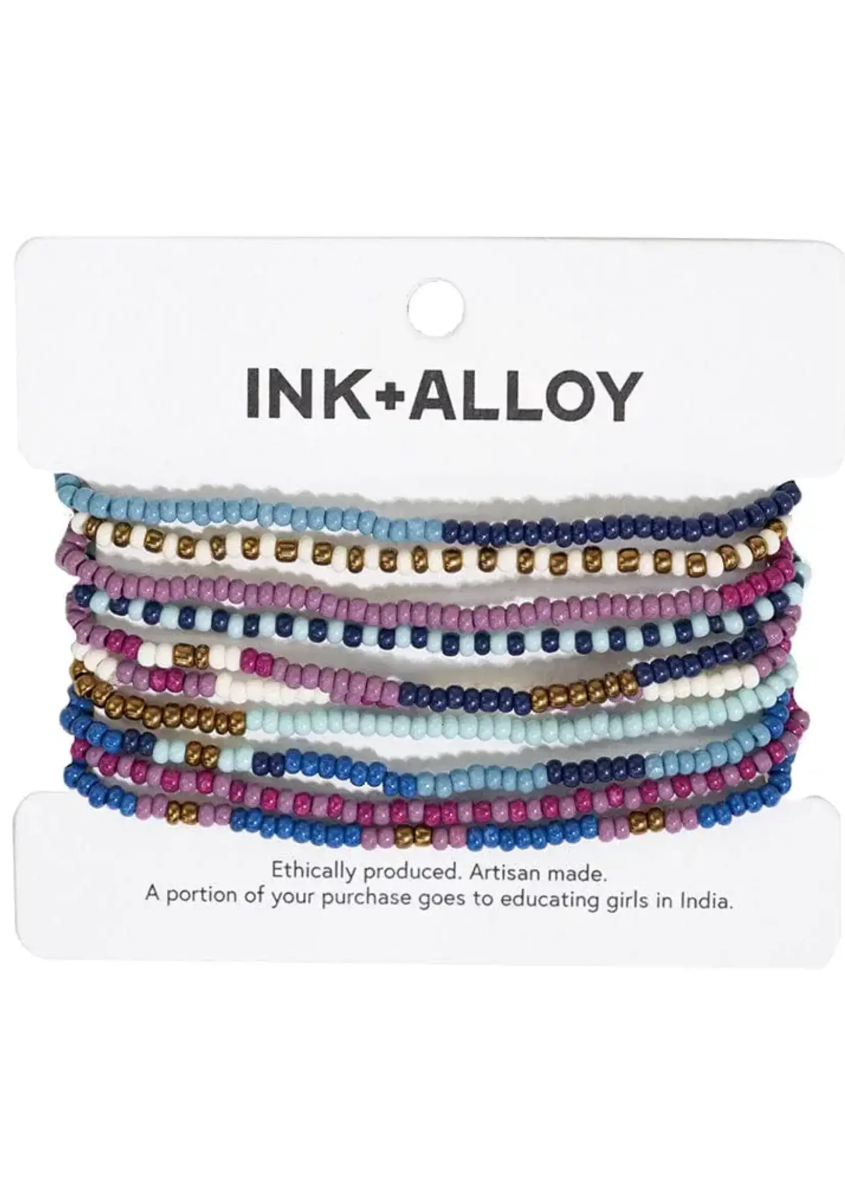 Ink & Alloy 10 strand stretch bracelet