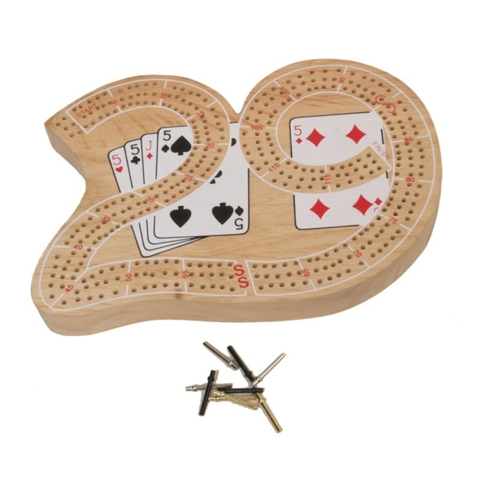 John Hansen 3-Track "29" Cribbage with Cards