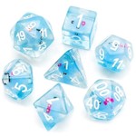 Foam Brain Blue Octopus RPG Dice Set