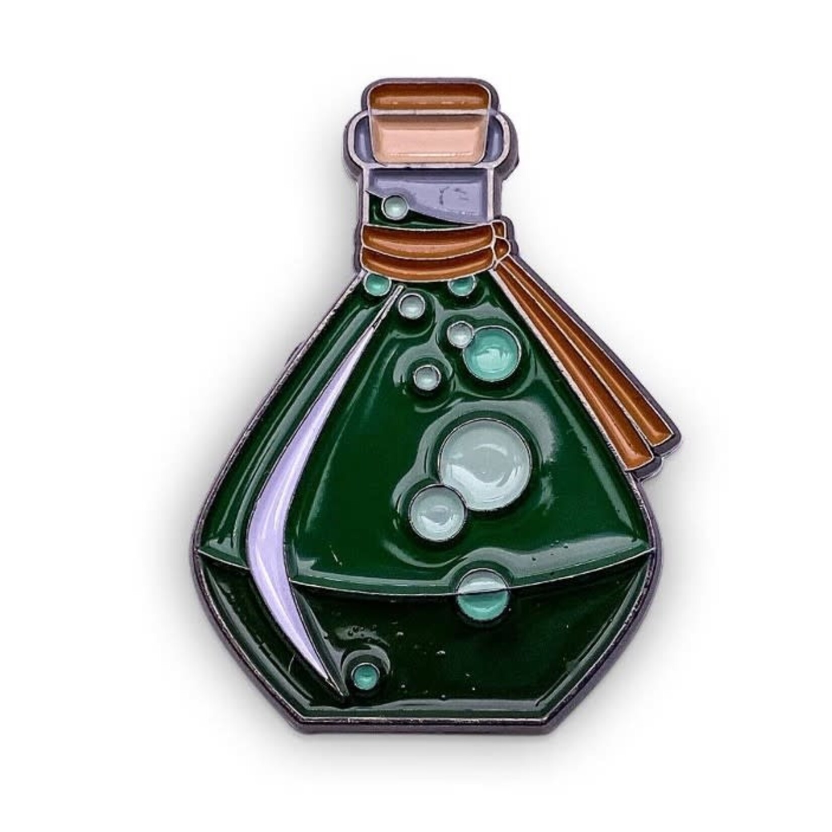 Norse Foundry Hard Enamel Adventure Dice Pin - Green Potion