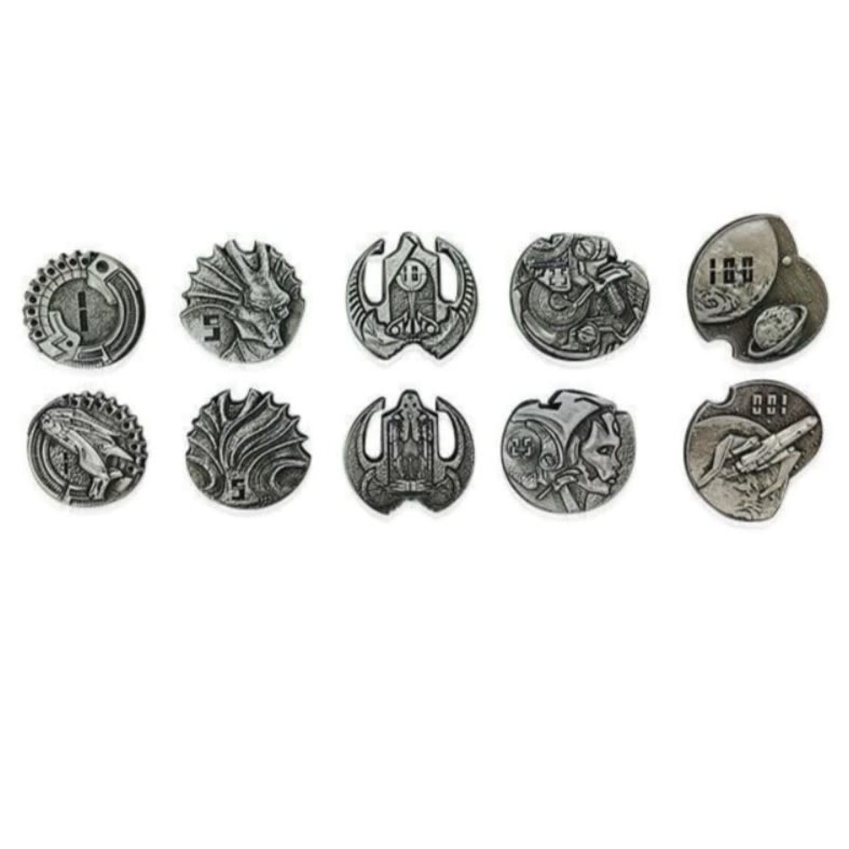 Norse Foundry Adventure Coins: Sci-Fi Star Metal Coins Set of 10