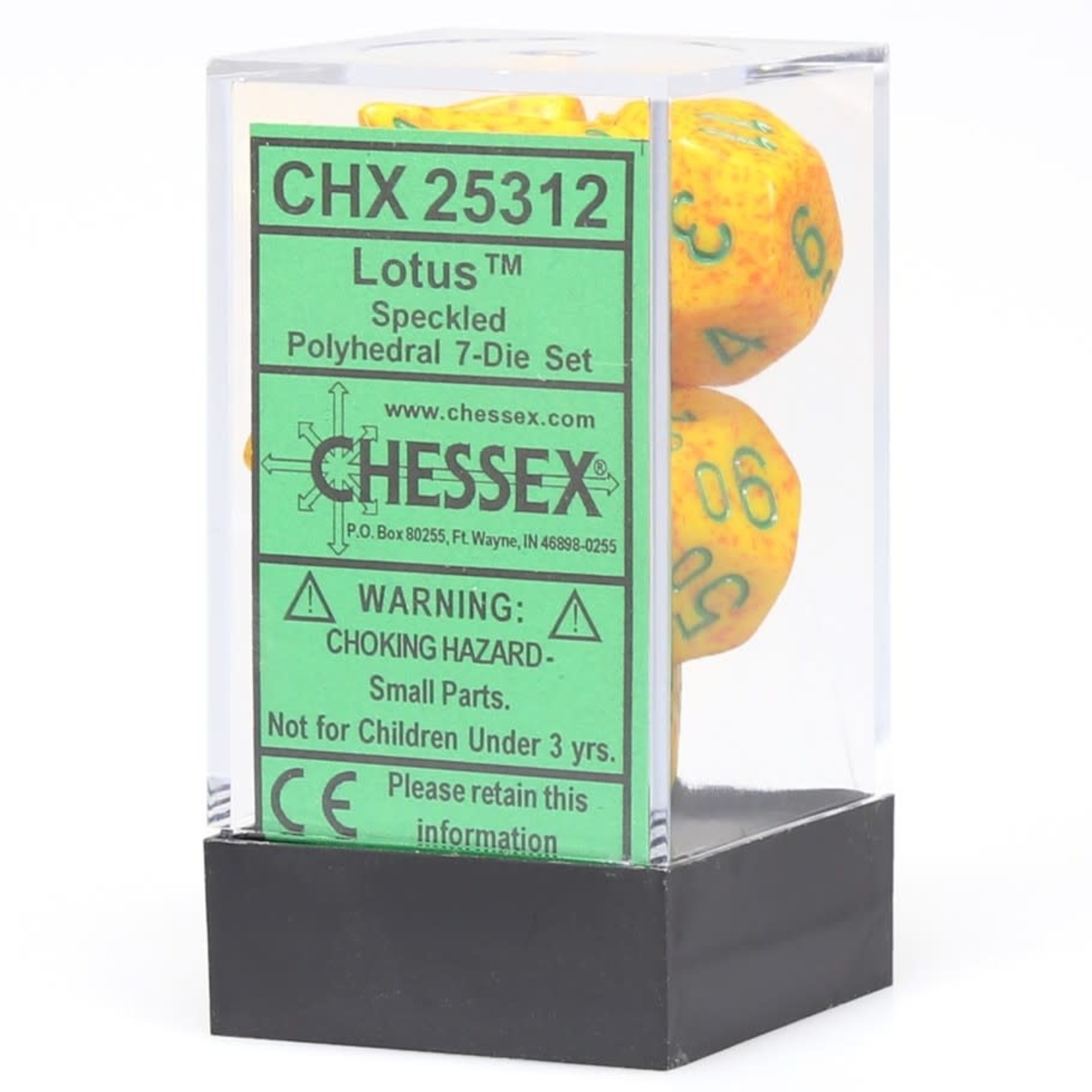 Chessex Speckled Polyhedral 7-Die Set: Lotus