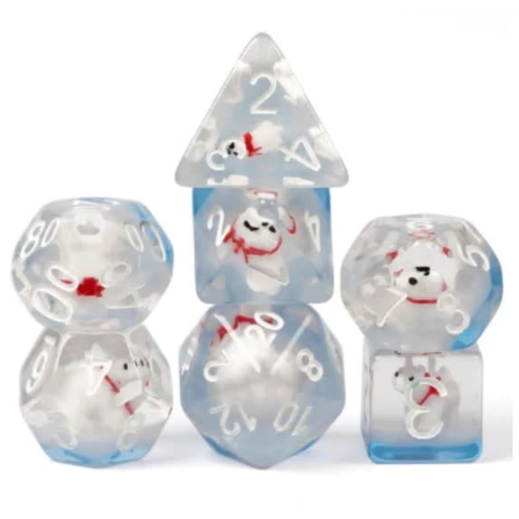 Foam Brain Polar Bear RPG Dice Set