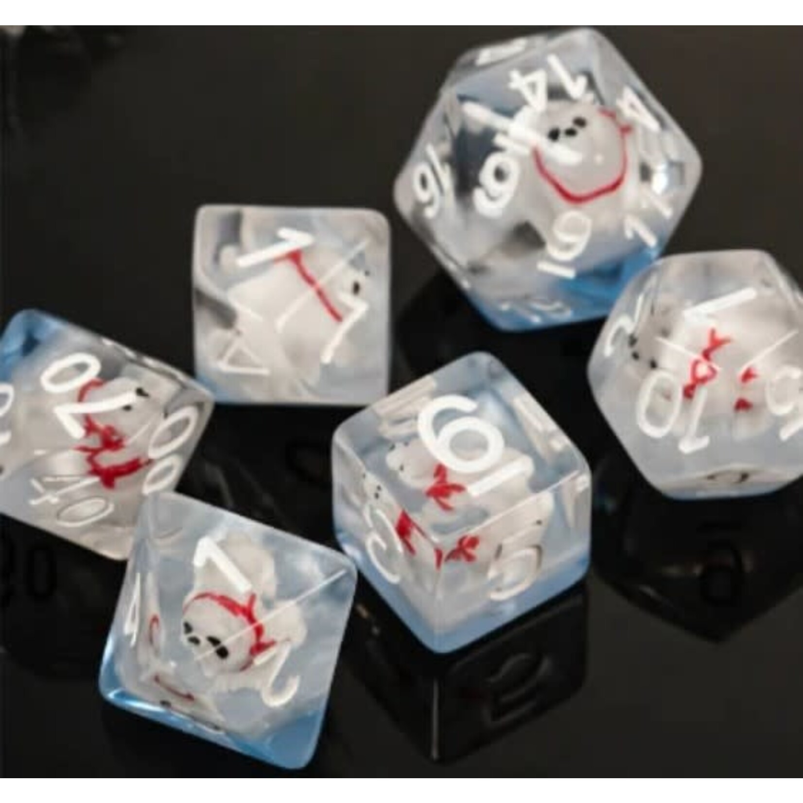 Foam Brain Polar Bear RPG Dice Set
