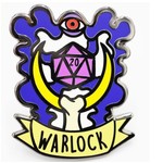 Foam Brain Banner Class Pins: Warlock