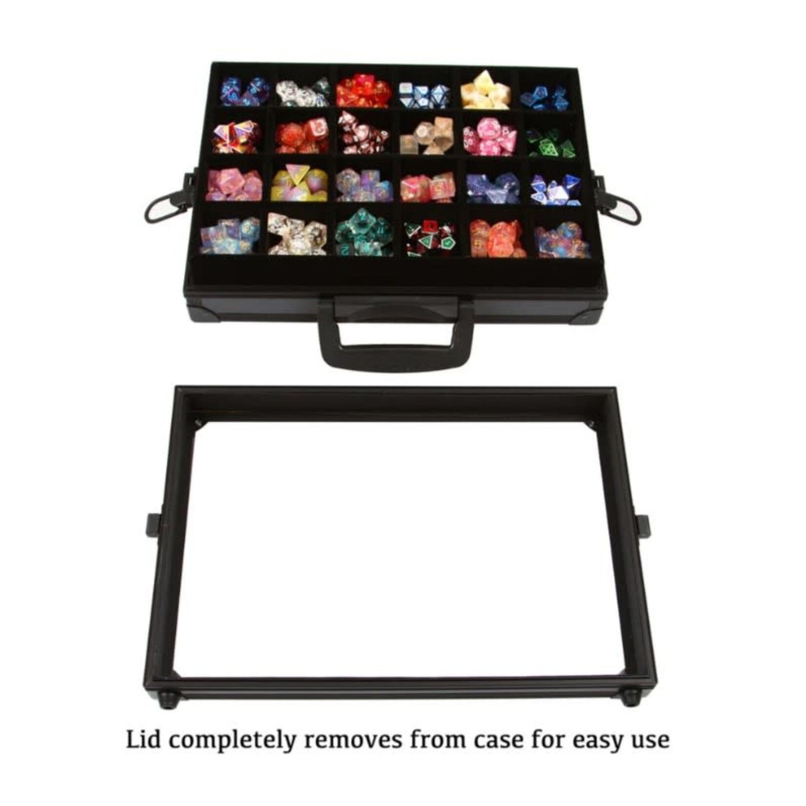 Forged Gaming Dice Display Case & Rolling Tray for up to 480 dice