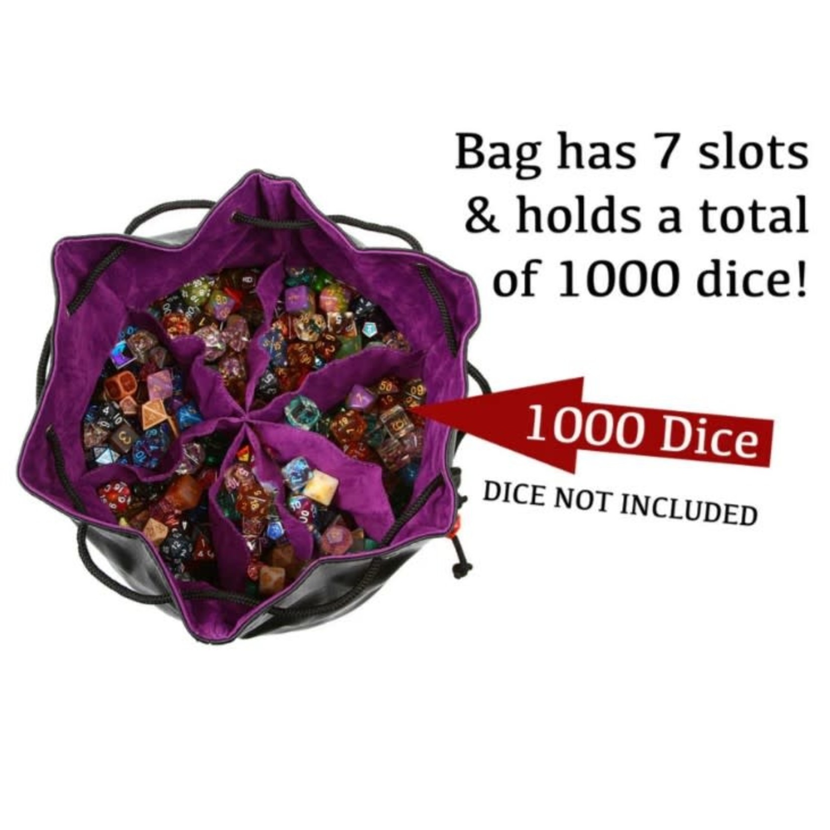Forged Gaming Pouch of the Endless Hoard Dice Bag: Black with Blue