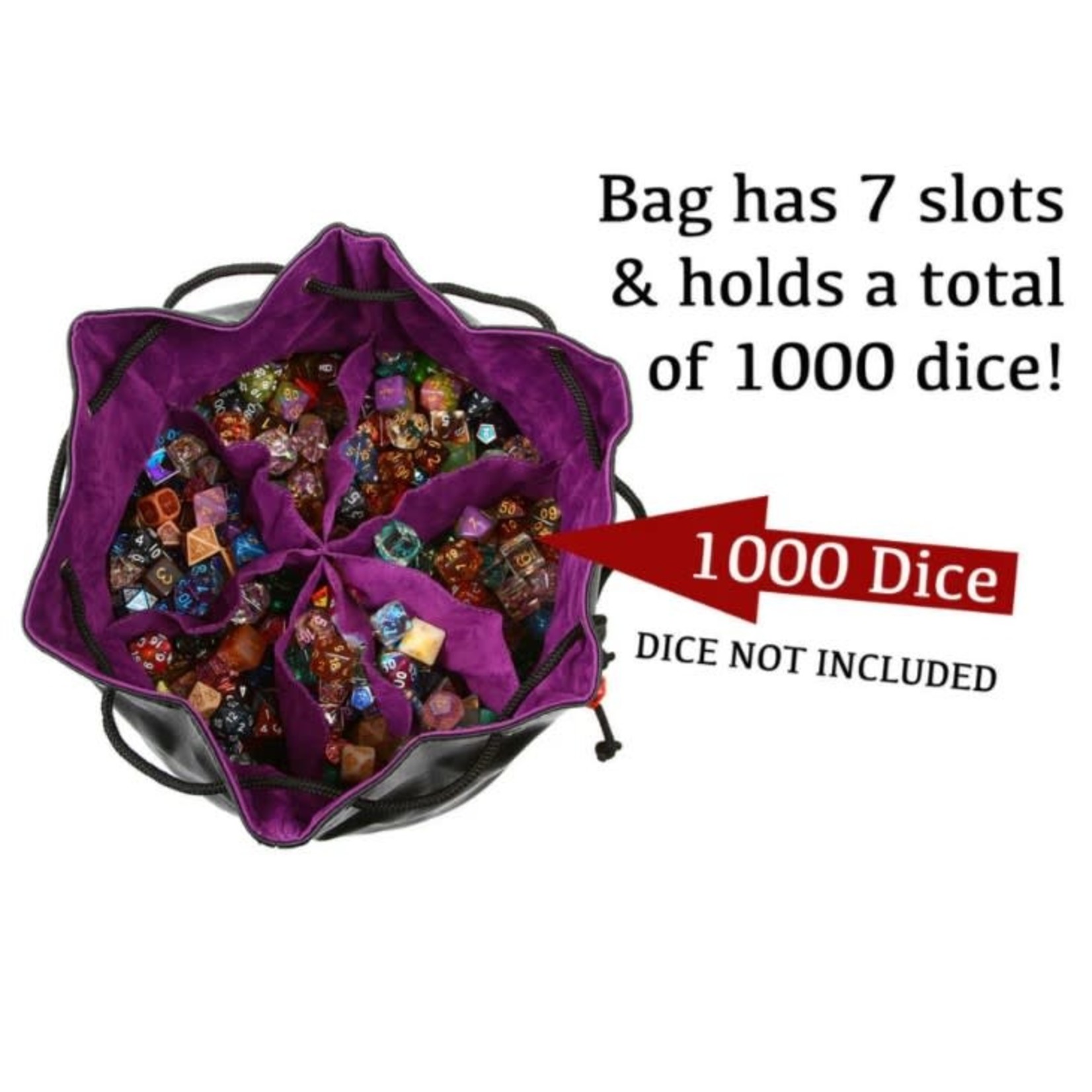 Forged Gaming Pouch of the Endless Hoard Dice Bag: Black with Green