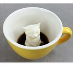 Creature Cups Sitting Cat 11 oz. Cup (Yellow)