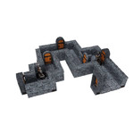 WizKids Warlock Tiles: Dungeon Tiles Expansion: 1" Dungeon Straight Walls