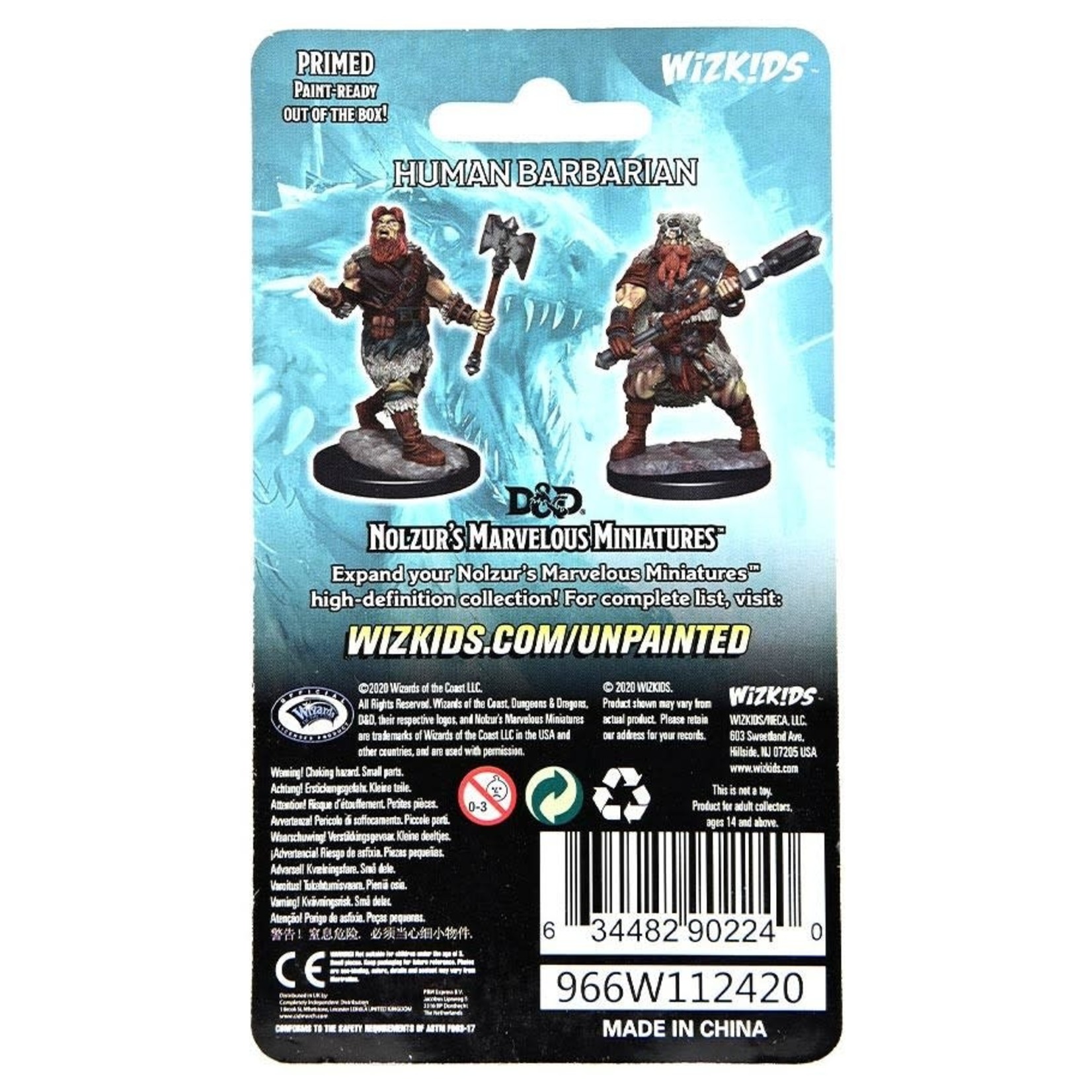 WizKids D&D: Nolzur's Marvelous Miniatures: Human Barbarian