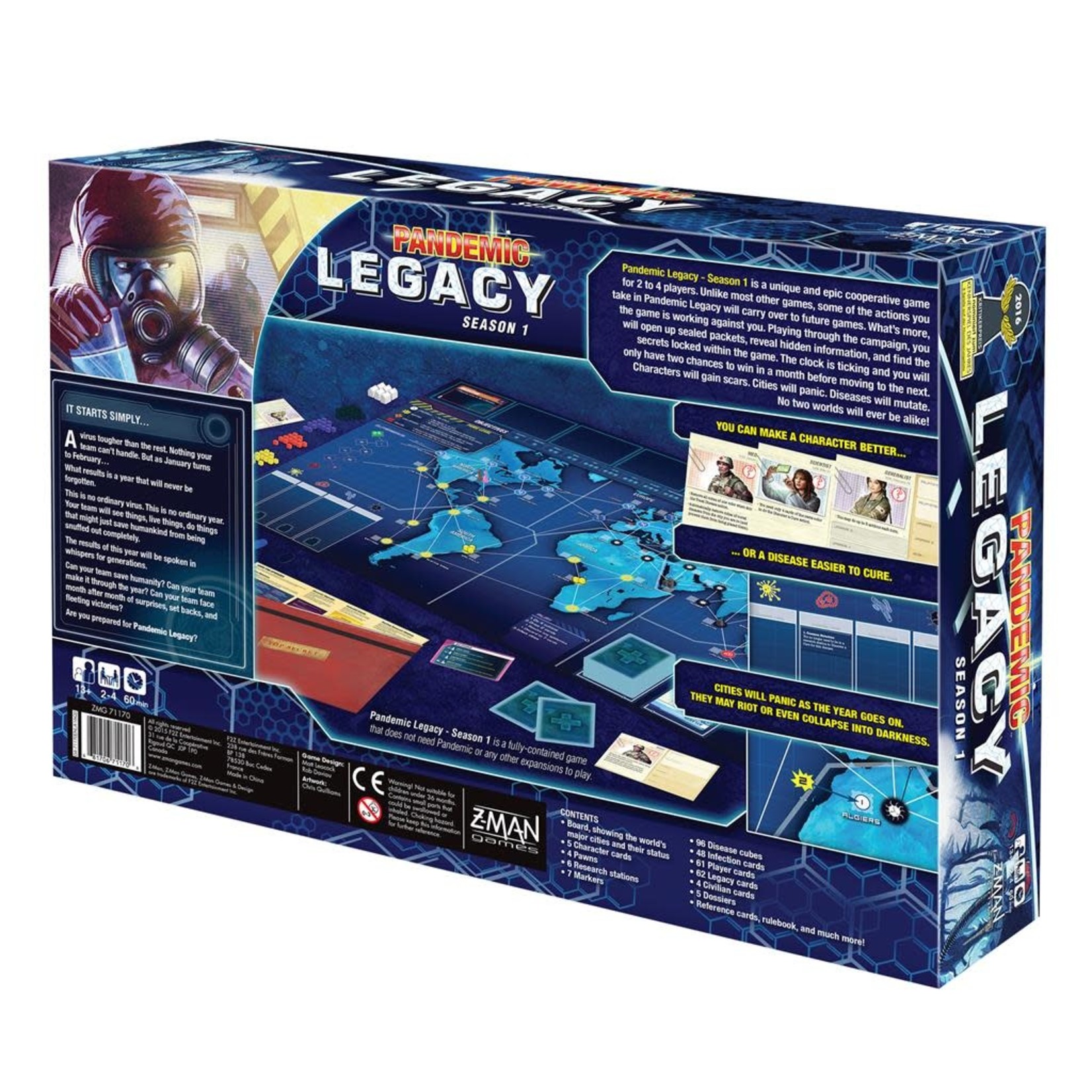 Z-Man Games Pandemic: Legacy Season 1 (Blue Edition)