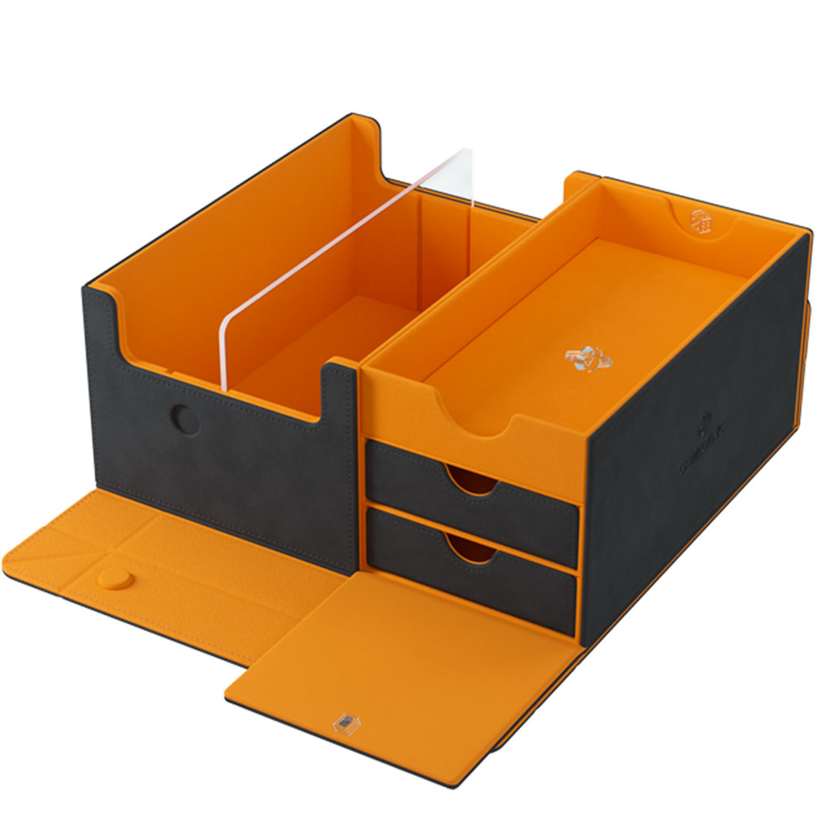 Gamegenic Game's Lair 600+ Convertible Deck Box, Black with Orange