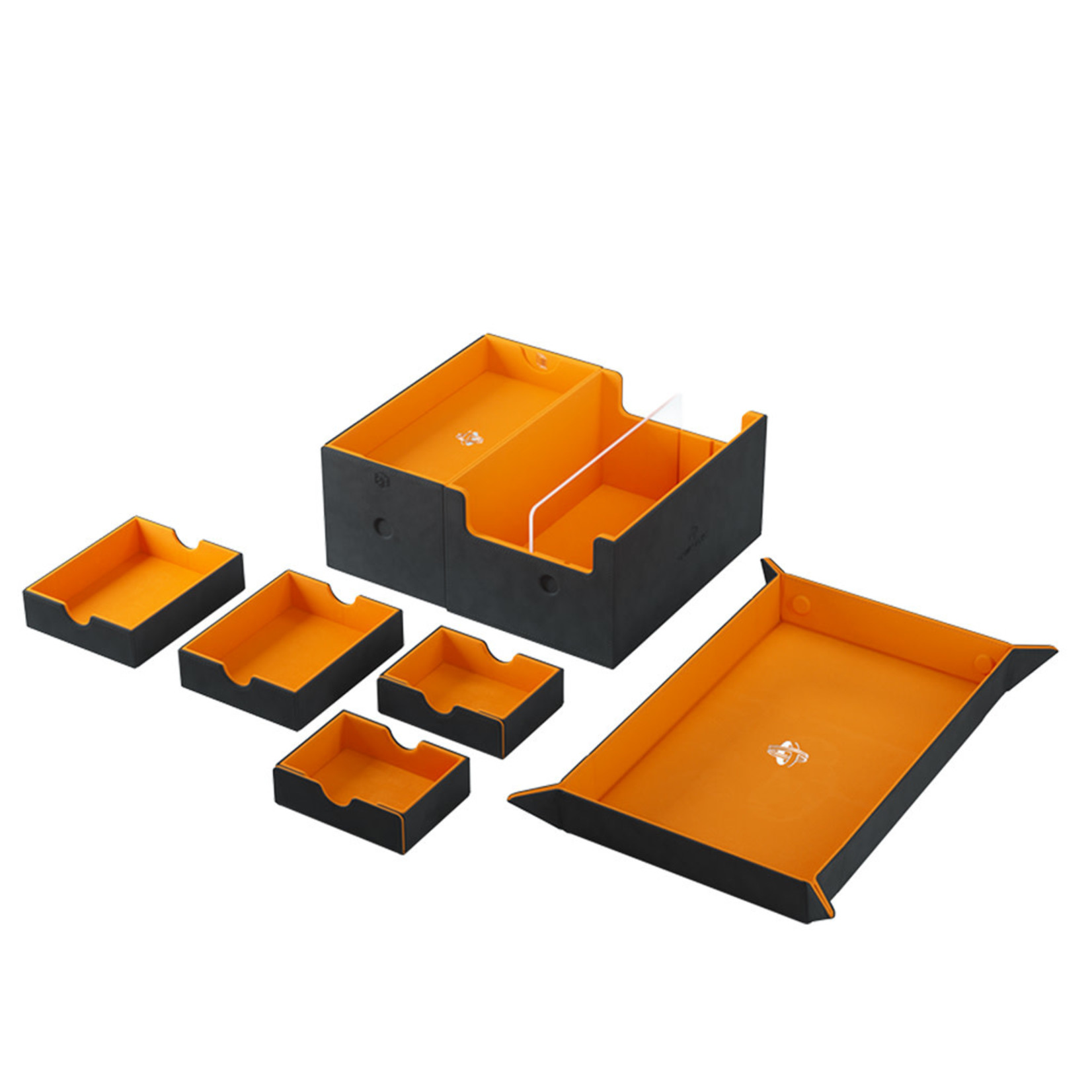 Gamegenic Game's Lair 600+ Convertible Deck Box, Black with Orange