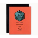 Storymakers Trading Co Blank Greeting Card: You Are a Nat20