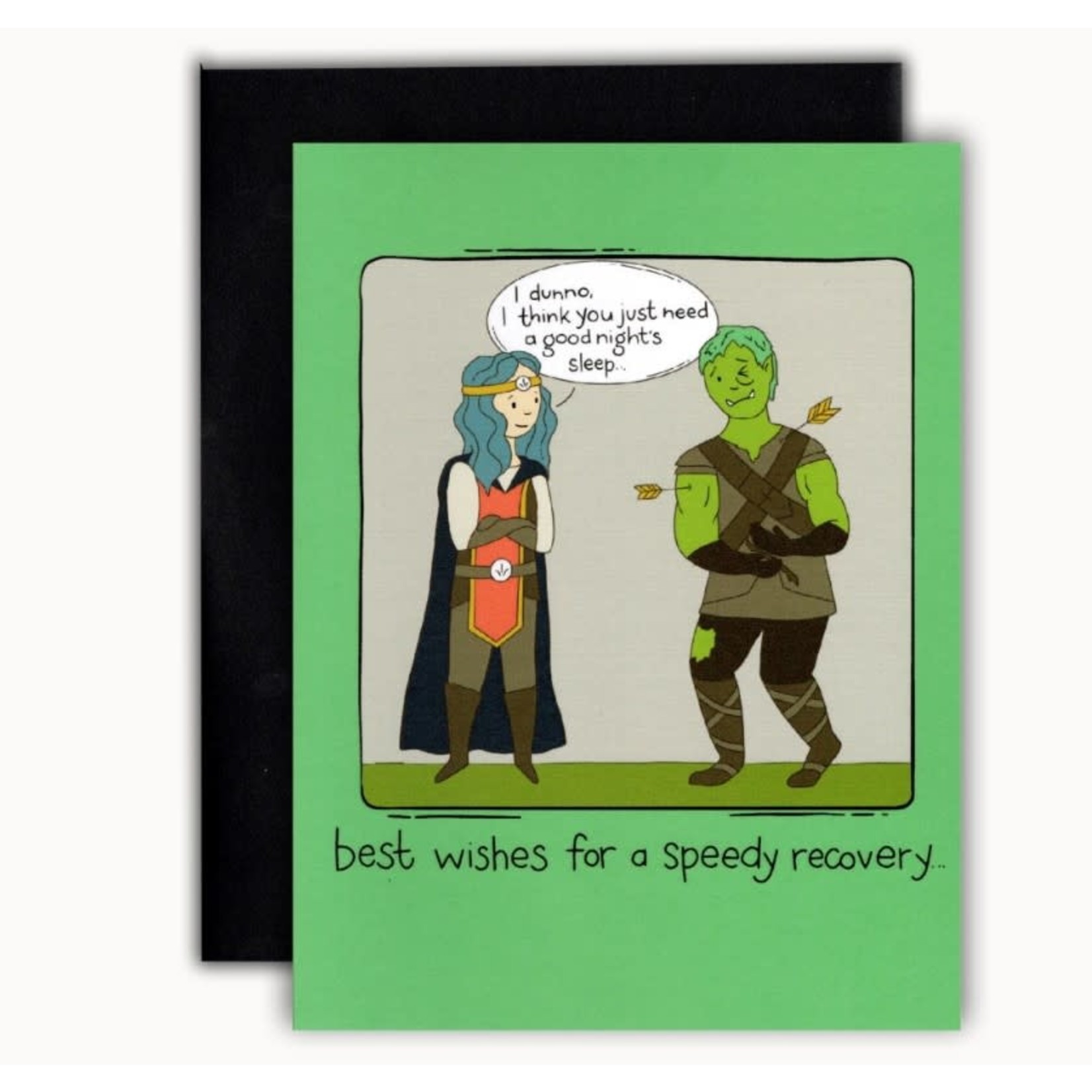 Storymakers Trading Co Blank Greeting Card: A Long Rest