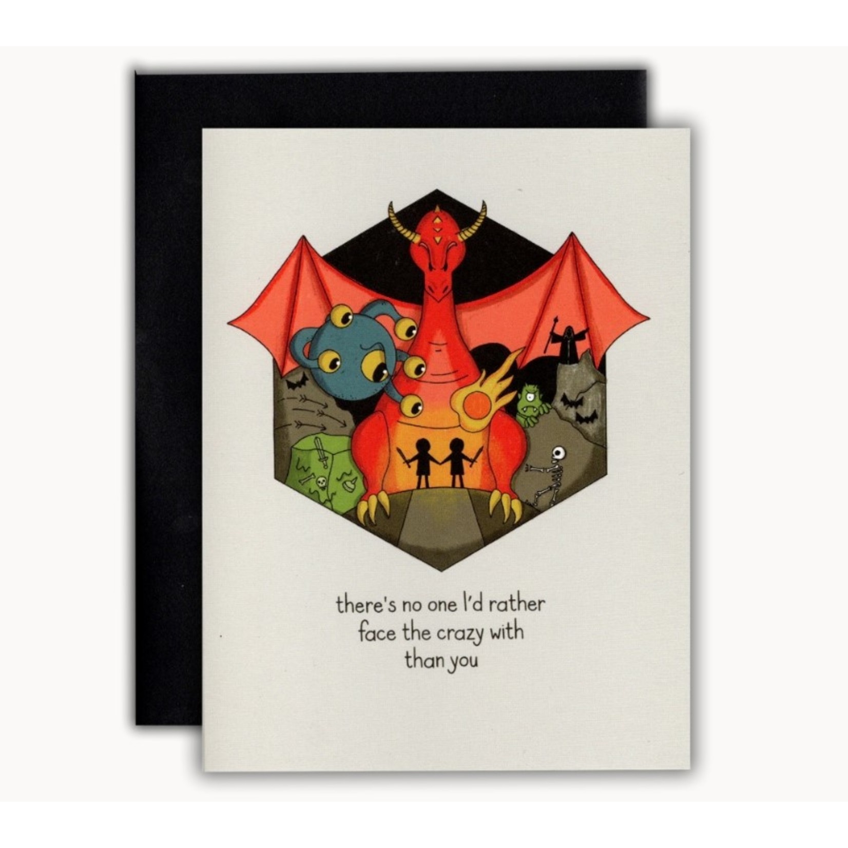 Storymakers Trading Co Blank Greeting Card: Face the Crazy Together