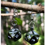 Norse Foundry Ioun Stone Earrings: Drow Black