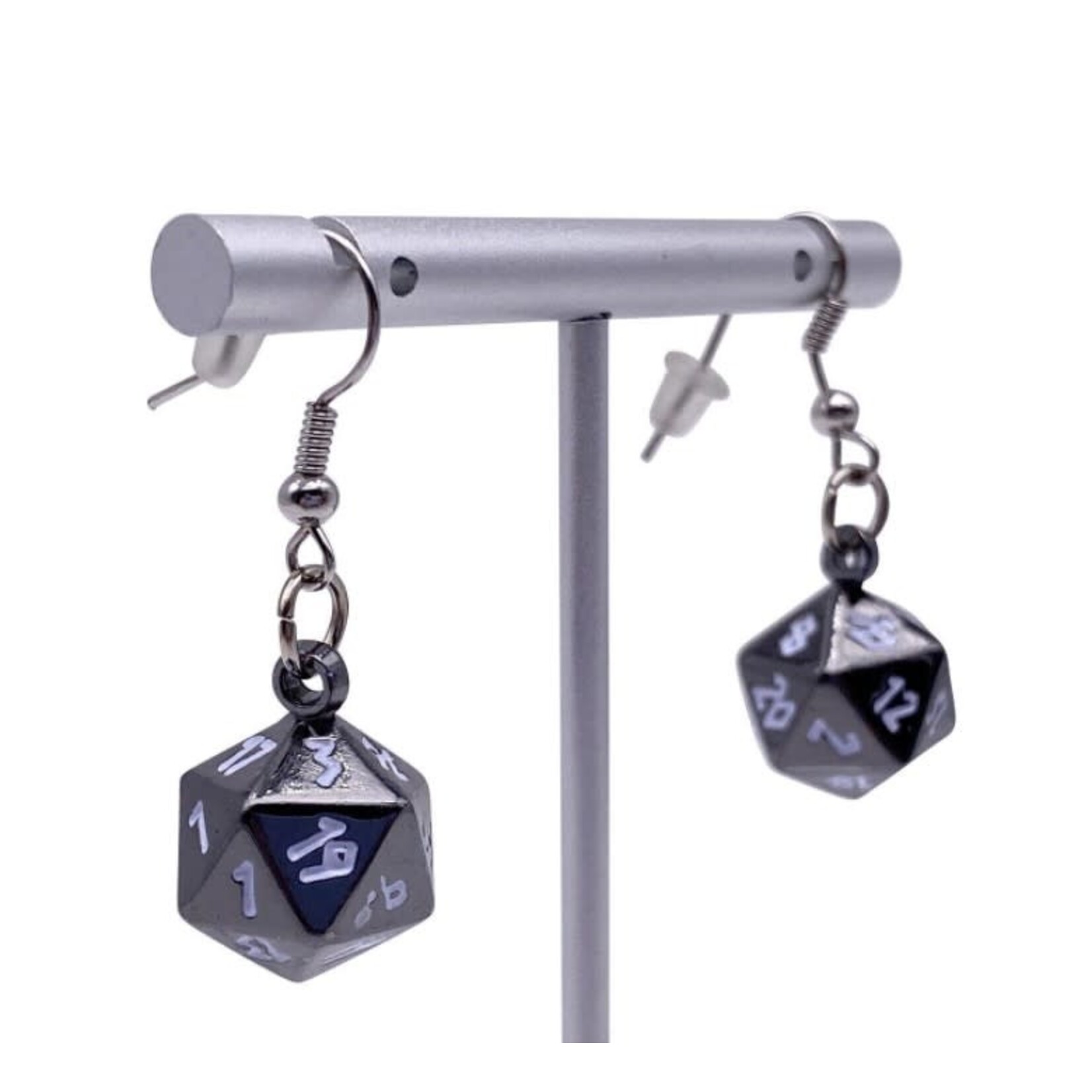 Norse Foundry Ioun Stone Earrings: Drow Black