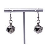 Norse Foundry Ioun Stone Earrings: Chainmail Silver