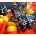 Norse Foundry Shattered Zircon Smoke 7 Piece RPG Glass Dice