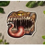 Nemissa's Northwood Arts Mimic Treasure Chest Dungeon Monster Vinyl Sticker