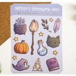 Nemissa's Northwood Arts Witchy Halloween Sticker Sheet