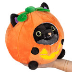 Squishable Undercover Squishable Black Kitty in Pumpkin