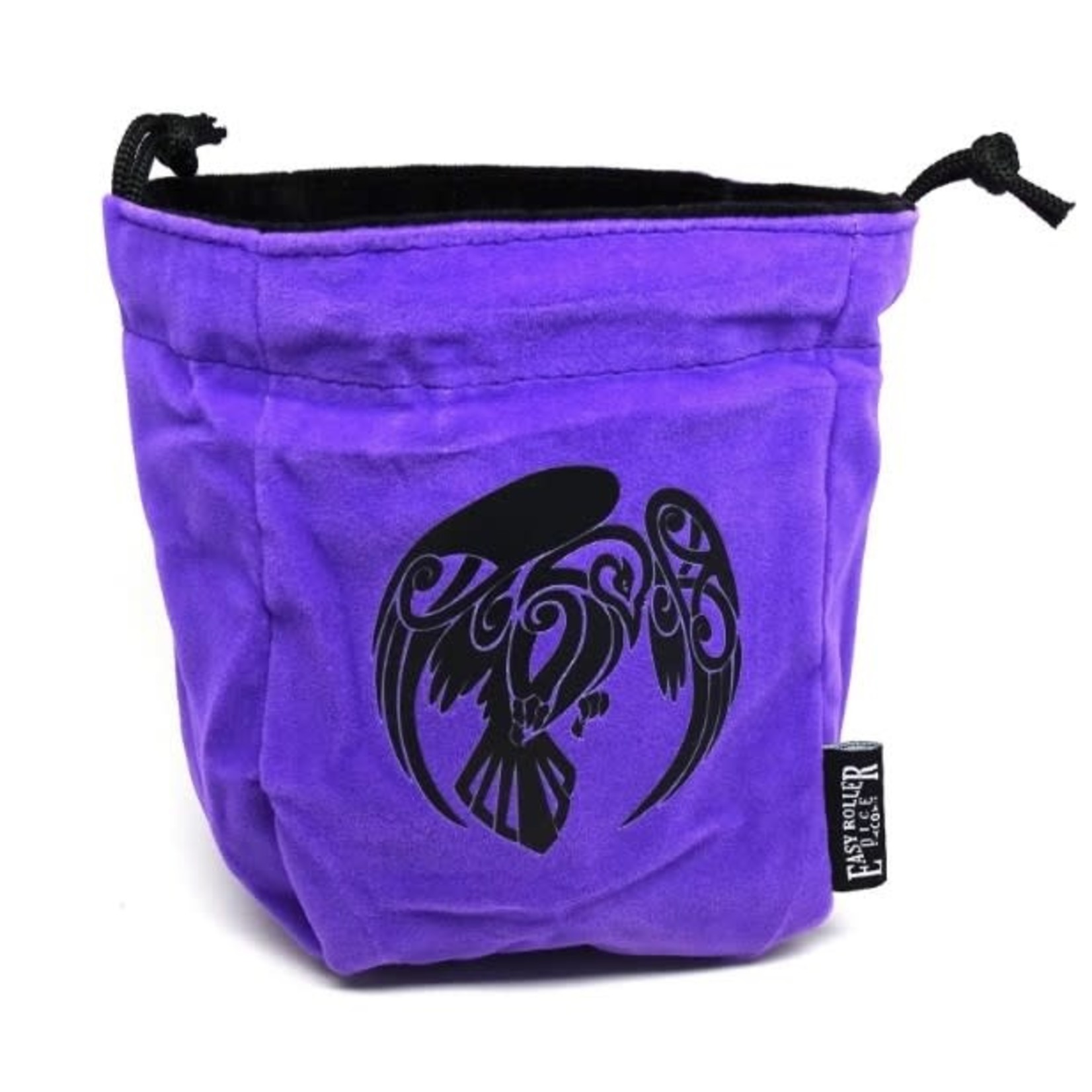 Easy Roller Dice Reversible Microfiber Self-Standing Large Dice Bag: Raven