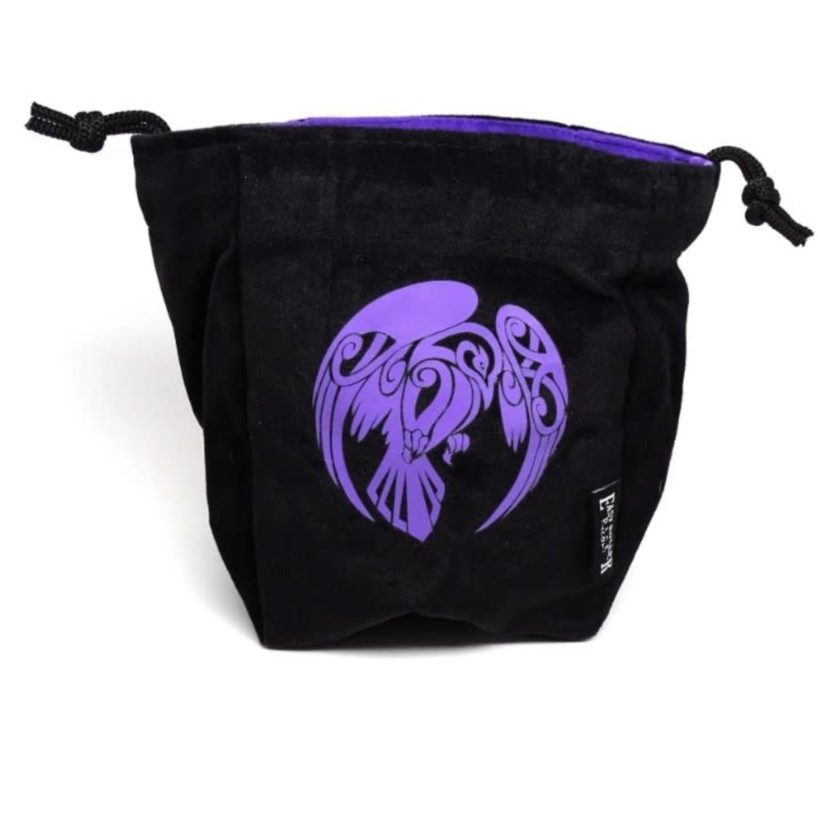 Easy Roller Dice Reversible Microfiber Self-Standing Large Dice Bag: Raven