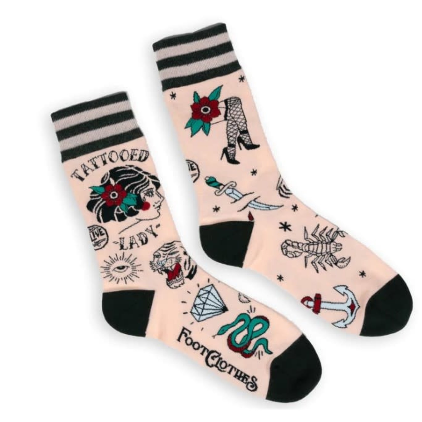 FootClothes Tattooed Lady Socks