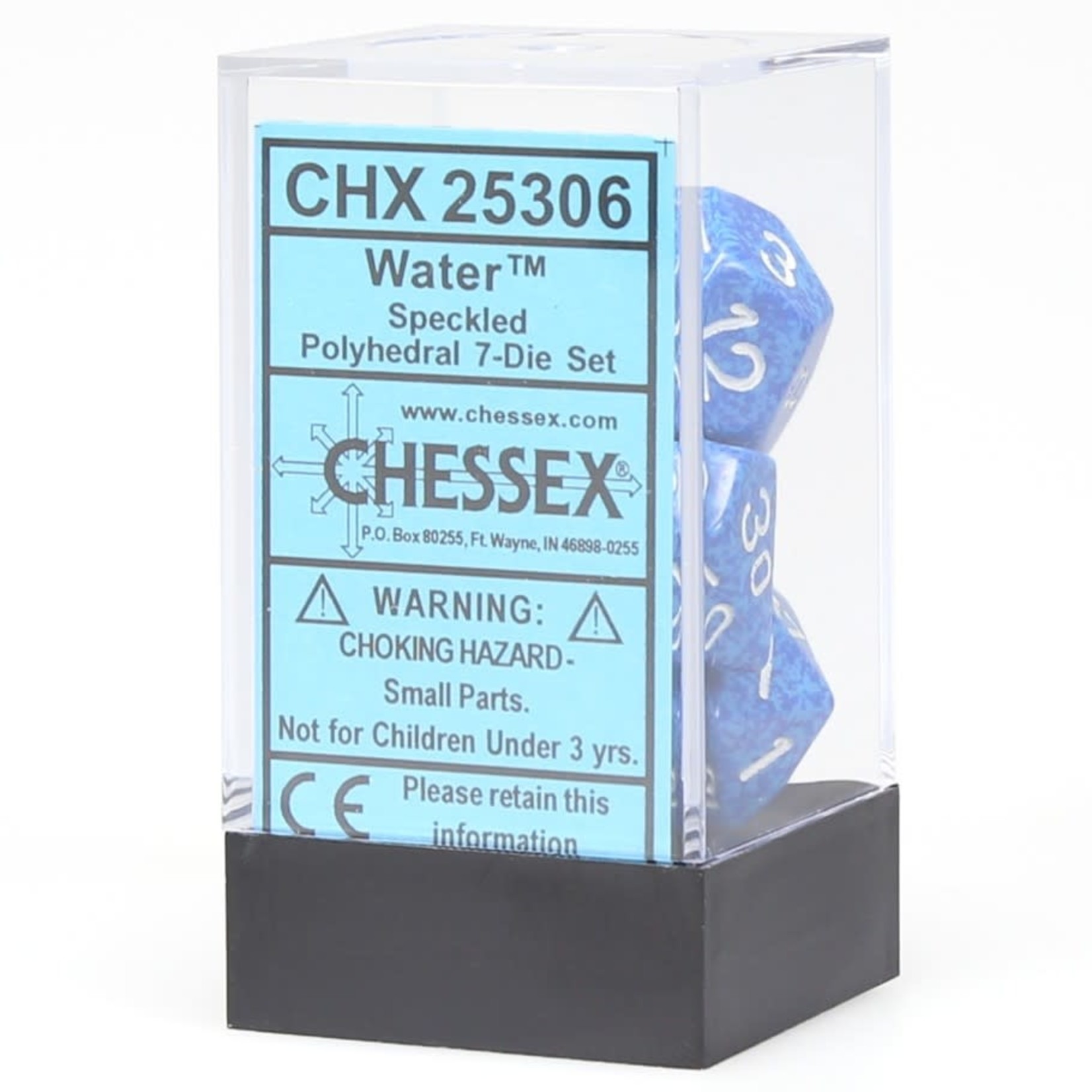 Chessex Speckled Polyhedral 7-Die Set: Water