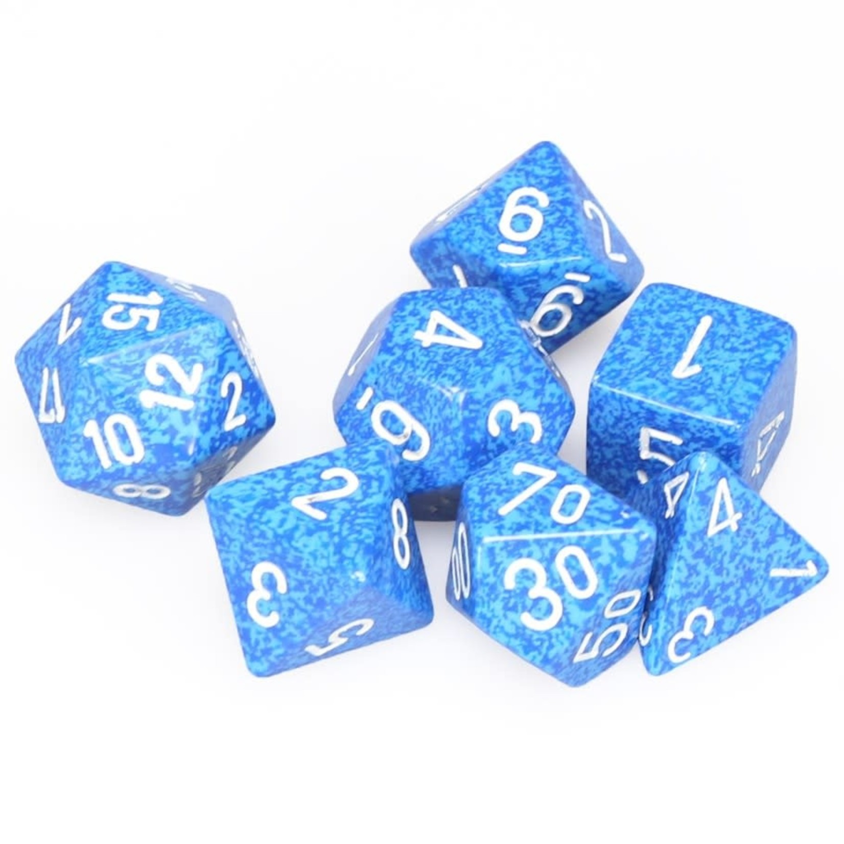 Chessex Speckled Polyhedral 7-Die Set: Water