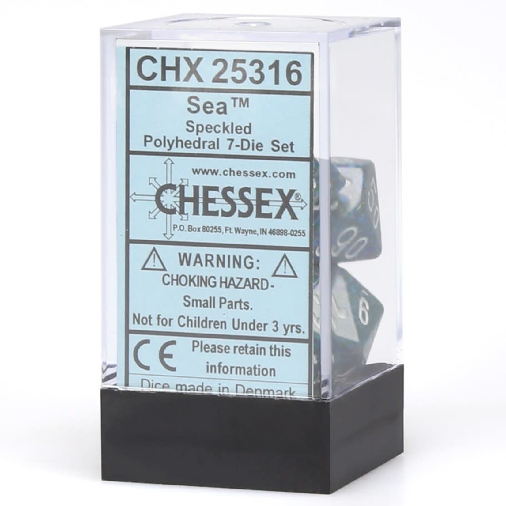Chessex Speckled Polyhedral 7-Die Set: Sea