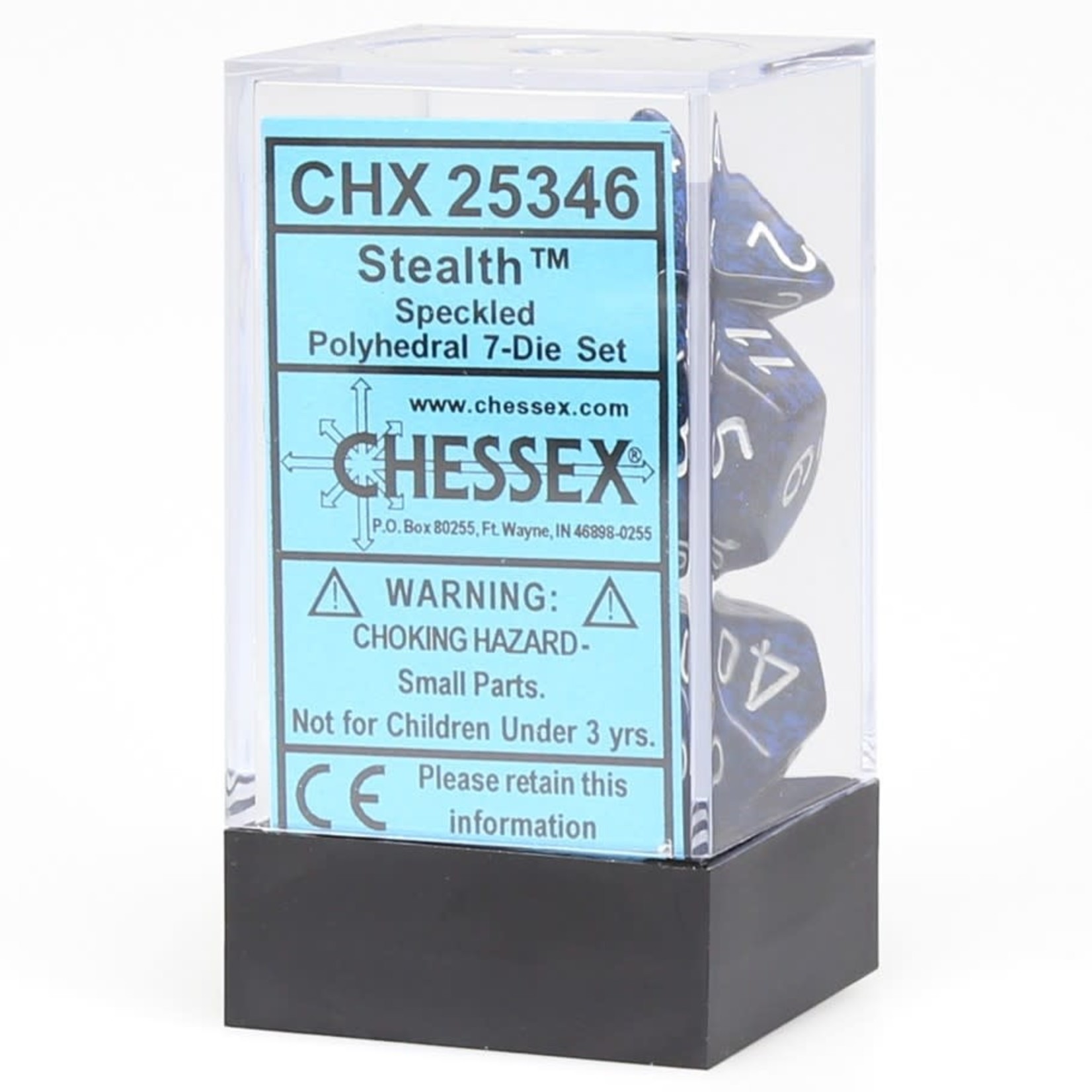 Chessex Speckled Polyhedral 7-Die Set: Stealth