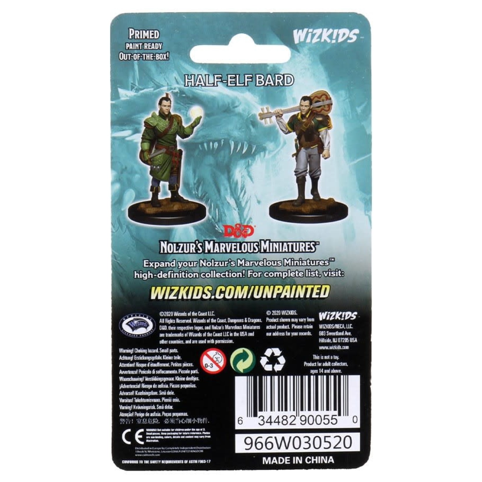 WizKids D&D: Nolzur's Marvelous Miniatures: Half-Elf Bard