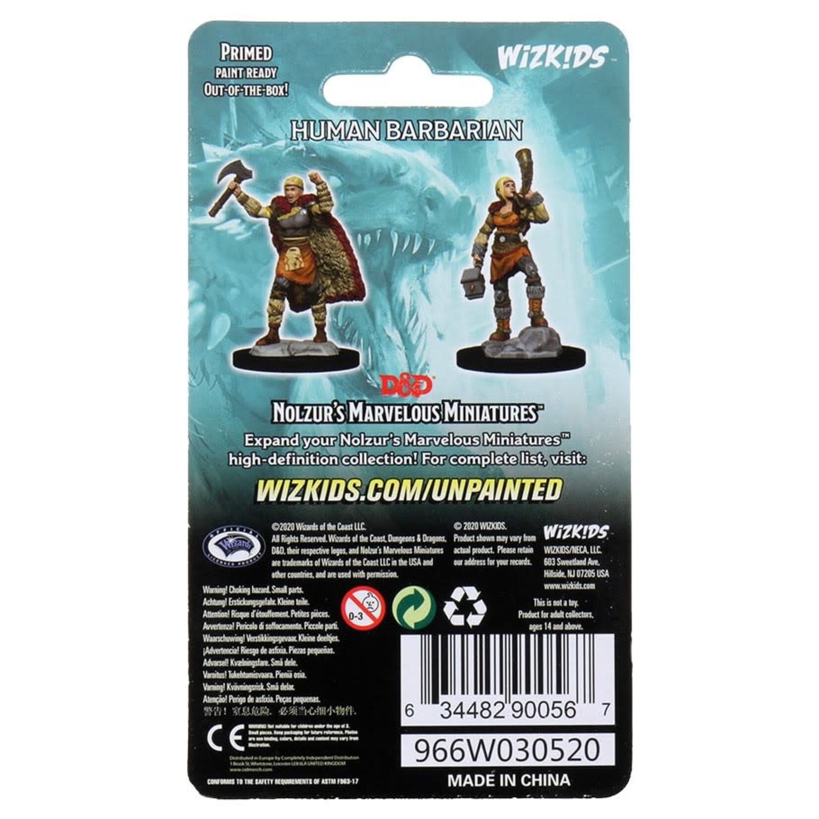 WizKids D&D: Nolzur's Marvelous Miniatures: Human Barbarian