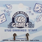 Foam Brain Stud Earrings: Staff