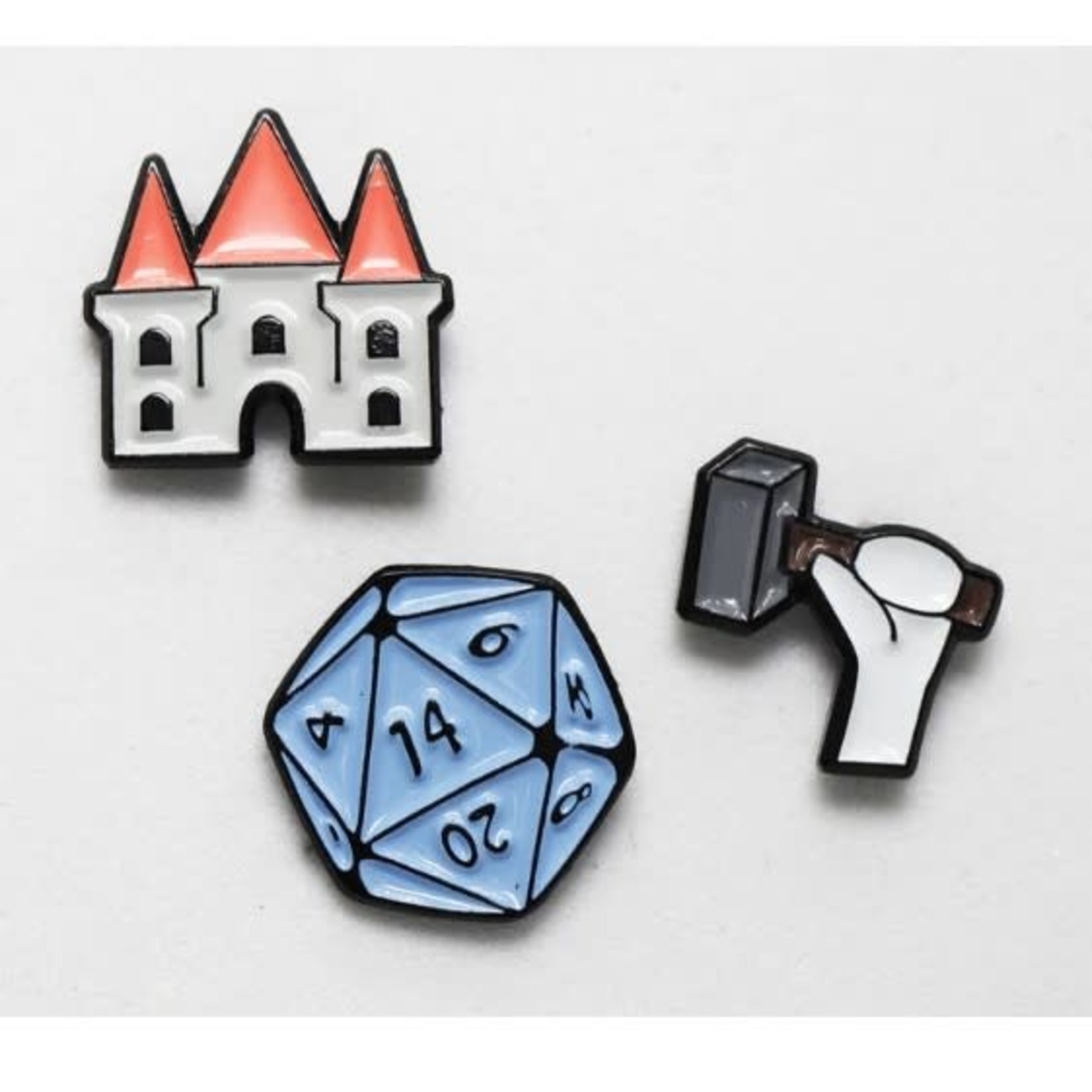 Foam Brain Mini Pins: Castle Builders